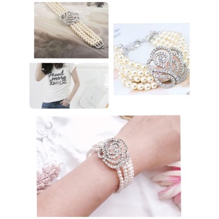 สร้อยข้อมือมุกเทียมงานสวย รุ่น Heart รุ่น Rose รุ่นSimply