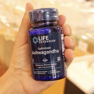 [พร้อมส่ง] โสมอินเดีย Life Extension Optimized Ashwagandha Extract 60 Vegetarian Capsules