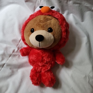 Universal Studios Japan Sesame Street teddy bear ตุ๊กตาหมี ใส่ชุดเอลโม่ Elmo