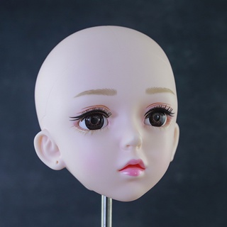 หัวตุ๊กตา 1/3 Bjd ขนาด 60 ซม. สีขาว อุปกรณ์เสริม สําหรับฝึกแต่งหน้า