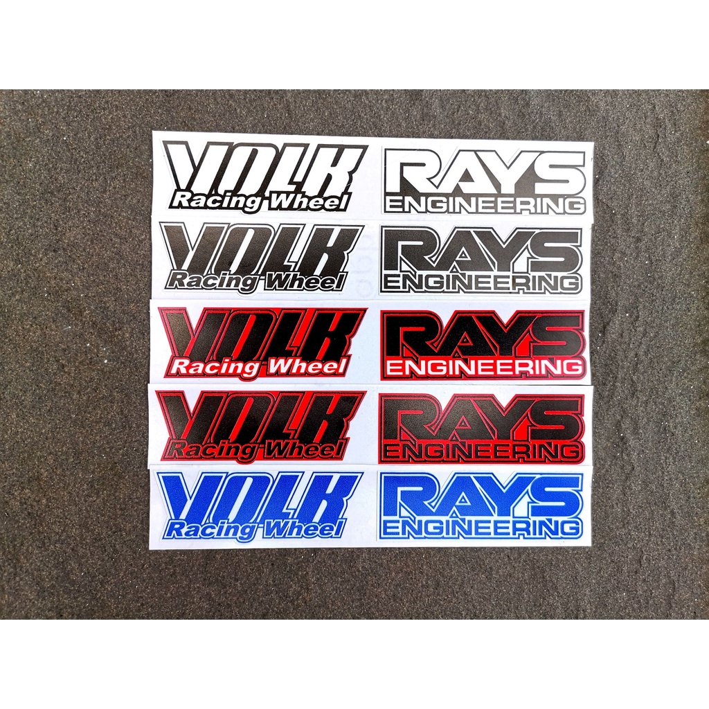 สติ๊กเกอร์ Volk Racing Te37 สติ๊กเกอร์ขอบ Rays Volk Racing Te37 1 ชุด (8 ชิ้น)/Te37 สติ๊กเกอร์ Rays 