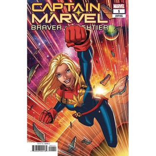 Captain MARVEL BRAVER &amp; MIGHTIER 1: MARVEL COMICS (หนังสือการ์ตูน) - ONE SHOT