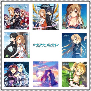 ★ Sword Art Online SAO - อุปกรณ์ทําความสะอาดแว่นตา ลายการ์ตูนอนิเมะ ★ ผ้าเช็ดทําความสะอาดแว่นตา เลนส์โทรศัพท์ 1 ชิ้น