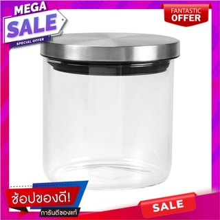 ขวดโหลแก้วกลมฝาดึง S 0.45 ลิตร ขวดโหล ROUND GLASS CANISTER WITH PULL LID S 0.45L