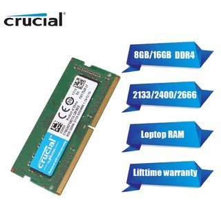 โน้ตบุ๊ค DDR4 RAM ที่สำคัญ SODIMM 8GB 16G 2133 2400 2666MHZ PC-21300S 1.2V 266Pin Memroy แล็ปท็อป