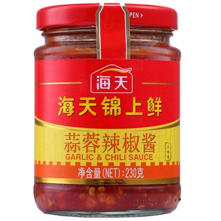 Haitian  Garlic Chili Sauce 230g ซอสXO ไฮ่เทียนรสกระเทียมพริกแบบเผ็ด