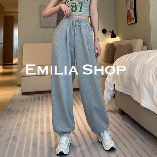 EMILIA SHOP กางเกงขายาว กางเกงเอวสูง กางเกงขายาวผู้หญิง 2022 ใหม่ ES032607