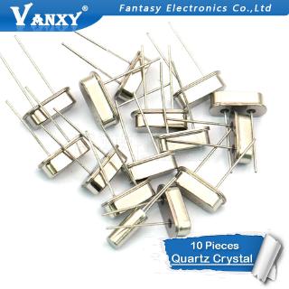 10PCS 4Mhz 6Mhz 8Mhz 12Mhz 16Mhz 20Mhz 24Mhz  32.768K 2*6  32.768K 3*8  Quartz Crystal Resonator Passive Oscillator HC 49S