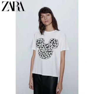 Zara x disney mickey mouse คอกลม เนื้อผ้าดีสุด