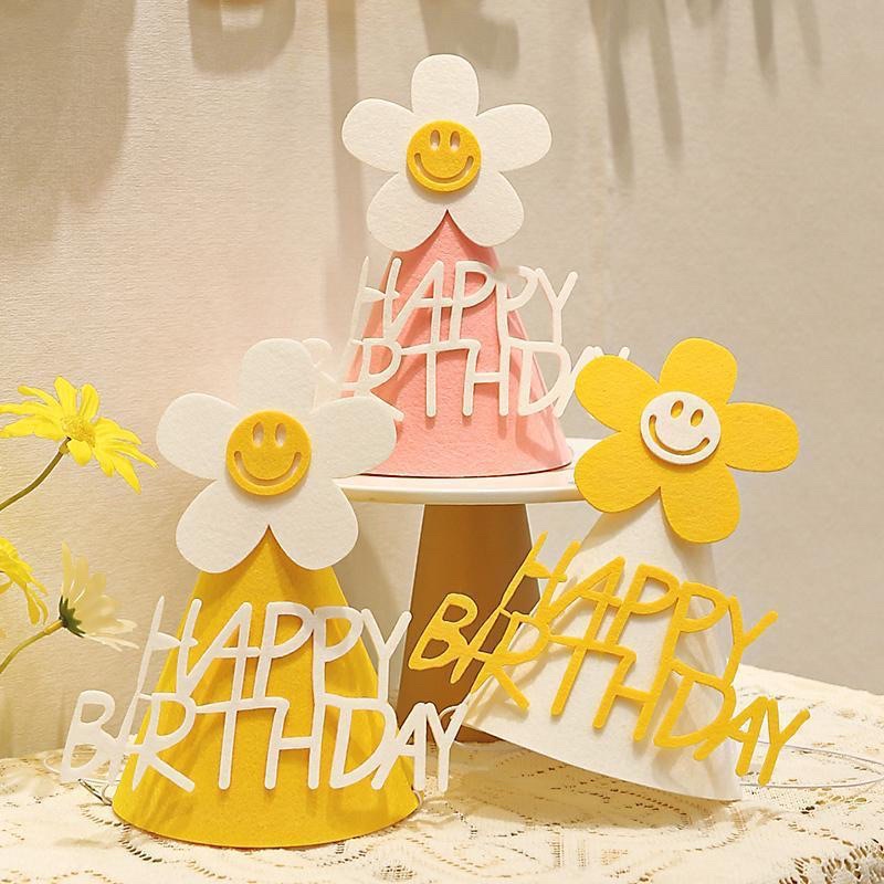 หมวกเดซี่ happy birthday (พร้อมส่งจากไทย)