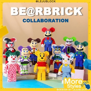 【LEJUBLOCK】bearbrick บล็อกตัวต่อ ของเล่นเด็ก kaws นาโนบล็อค ของเล่นเด็กผู้ชาย ของขวัญแฟน ไอรอนแมน หมีพูห์ โมเดลชินจัง กัปตันอเมริกา โครงกระดูก แพนด้า โดเรมอน SpongeBob figure toy nanoblock garfield สไปเดอร์แมน ตัวต่อ ตุ๊กตา ของขวัญ