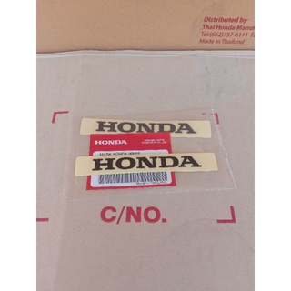 สติ๊กเกอร์แท้HONDA สีดำพื้นใสขนาด90มม.ติดครอบตัวถังซ้าย ขวาเวฟ110iรุ่นLEDปี2919-21(86101-K58-TLOZA/2)