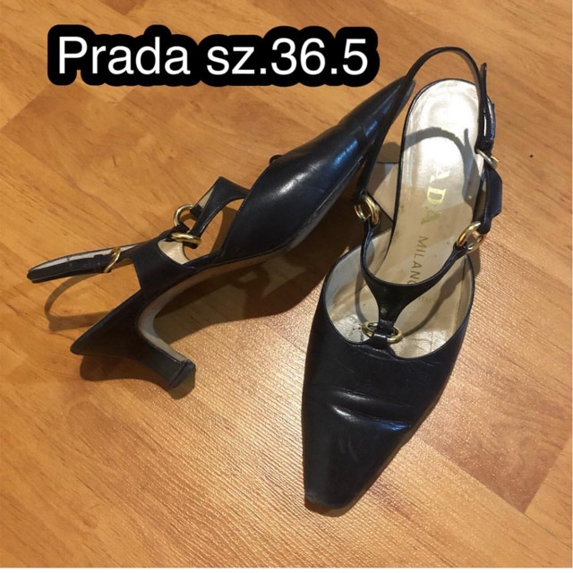 Used Prada 💯% Authentic sz.36.5, 2inches heel. 👠sale1,500 free shipping #รองเท้าแบรนด์เนม #รองเท้ามือสองของแท้