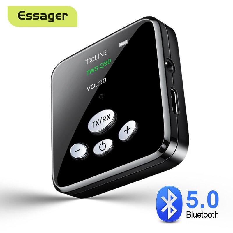 Essager Bluetooth Transmitter Receiver 3.5mm Jack Bluetooth 5.0 Aux