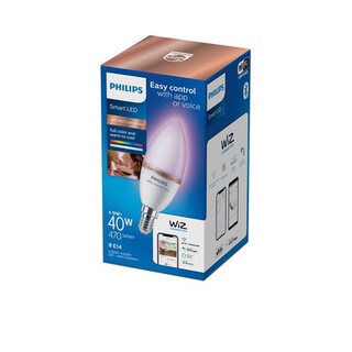 Philips Smart LED with Wiz Connected full color and warm to cool 4.9W 40W 470 Lumen E14