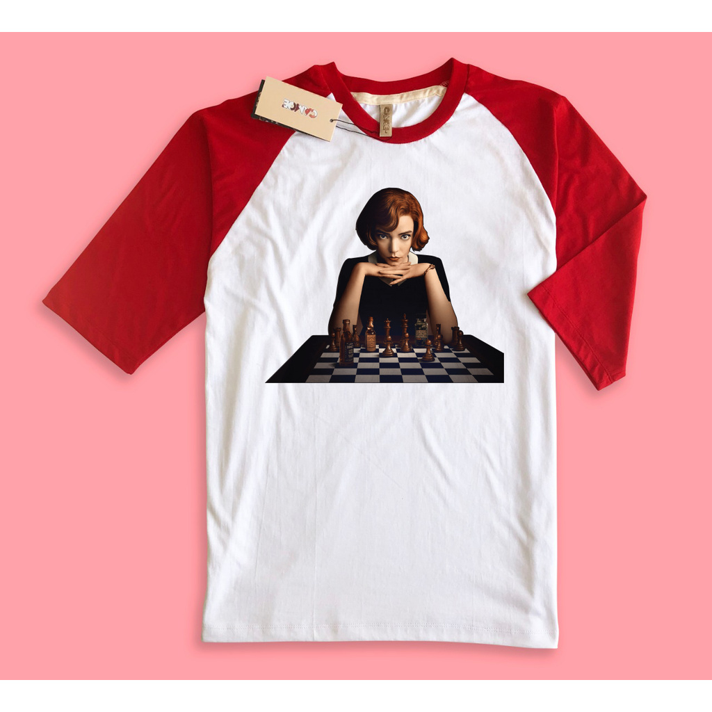 เสื้อยืด queens Gambit Anya taylor joy Chess Raglan