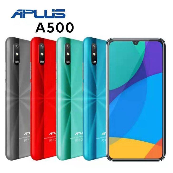 2021 Aplus A500 สมาร์ทโฟน Android 3GB RAM 32GB ROM4800mAh CPU 8 Core โทรศัพท์มือถือ 6.5 "กล้องหลัง 13MP