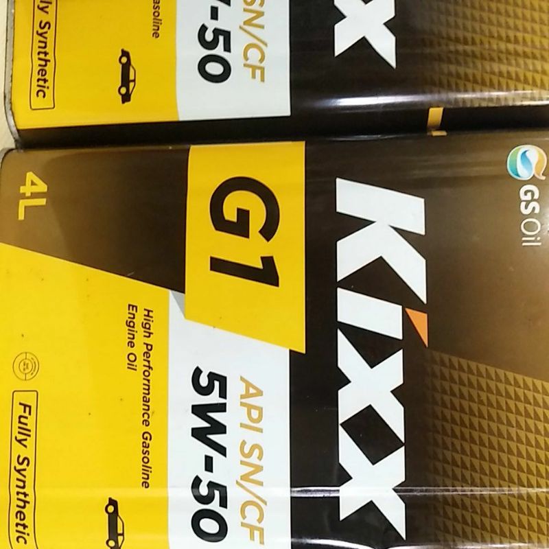 Kixx G1 5W50 น้ํามันเครื่องสังเคราะห์แท้ (4L)