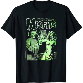 เสื้อยืดผ้าฝ้ายพรีเมี่ยม เสื้อยืด พิมพ์ลาย Misfit The Shock Return สําหรับผู้ใหญ่