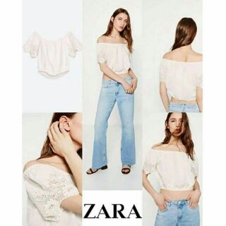 แท้100% ZARA open slouder blouse