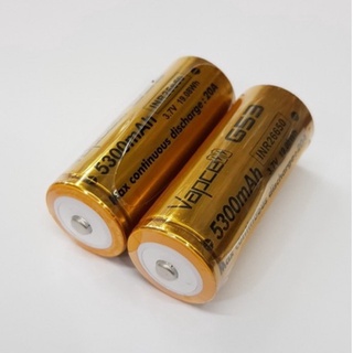 Vapcell G53 INR26650 5300mAh 3.7V(รุ่นมีหัว) ของแท้