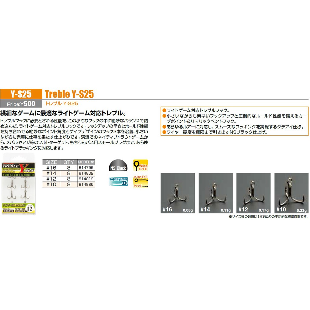 สุดยอดเบ็ดตกปลาสามทางคมที่สุด ดีคอยล์ Decoy Y-S25 งานกะพงน้ำไหล นำเข้าโดย KTN