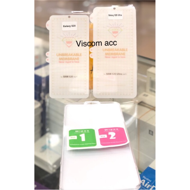 ป้องกันการกระแทก samsung s20 6.2 s11e / s20 ultra 6.9 s11+ ไฮโดรเจลใส