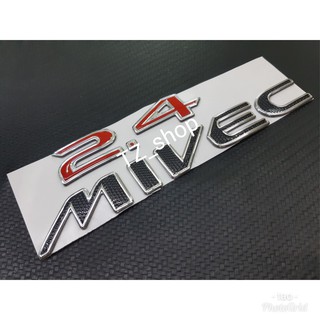 โลโก้ 2.4 MIVEC สำหรับติดรถ MITSUBISHI