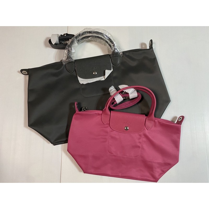 New Longchamp le pliage neo size S สีชมพู(มีตำหนิ)