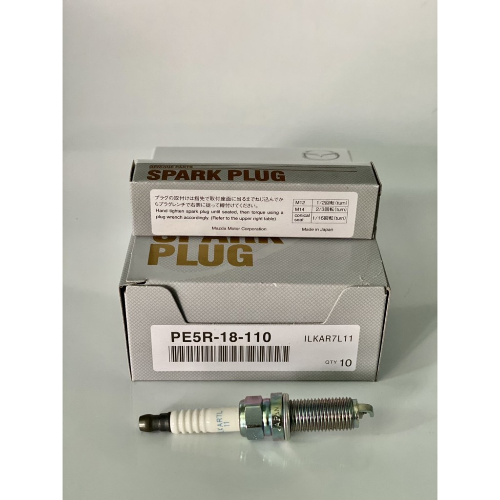 หัวเทียน Mazda 2 ,Mazda 3 , CX3 ,CX5 สำหรับเครื่อง Skyactiv เบอร์ PE5R-18-110 ส่งฟรี