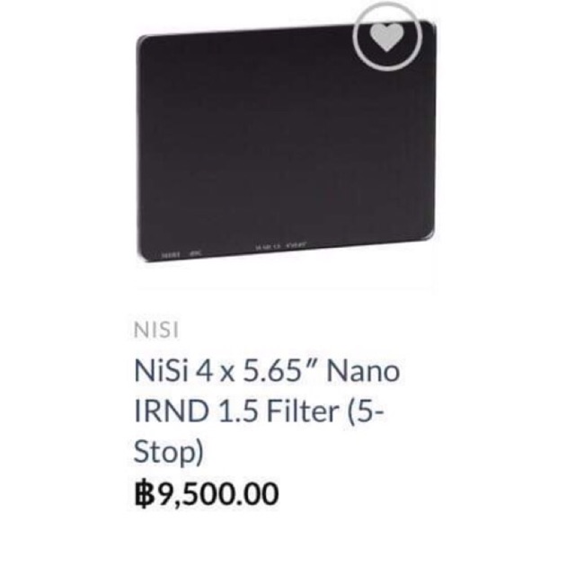 Filter ND 1.5 มือ2 NISI 4 x 5.65 Nano IRND 1.5 Filter (5-Stop)