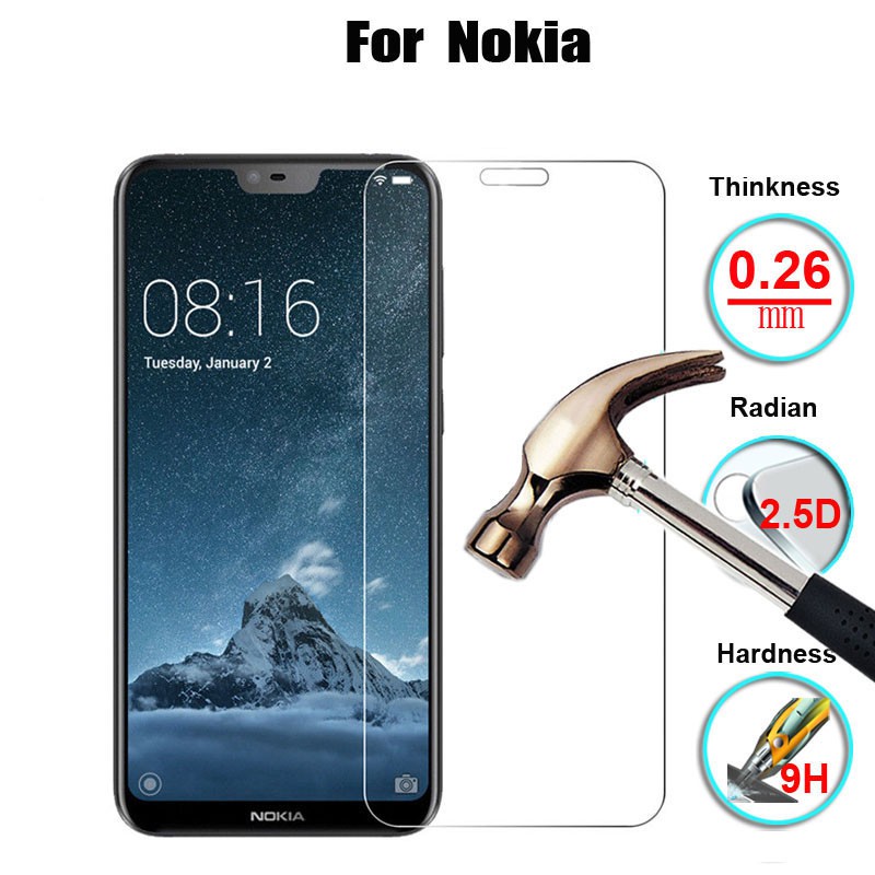 ฟิล์มกระจกนิรภัยกันรอยหน้าจอ สําหรับ Nokia X30 5.4 7.3 C3 8.1 7.1 7 Plus 6.2 7.2 8 7.1 6 2018 6.1 5.1 5 4.2 3.2 3.1 2.3 C1 3 X71 3.1A 3.1A 3.1C