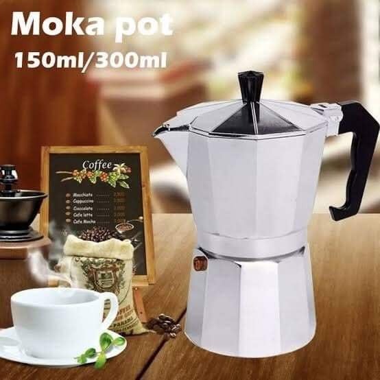 Moka Pot หม้อต้มกาแฟ กาต้มกาแฟ เครื่องชงกาแฟ มอคค่าพอท หม้อต้มกาแฟแบบแรงดัน