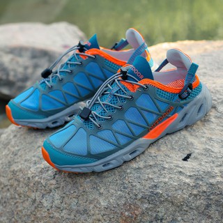 ผู้ชายรองเท้าเดินป่ากันน้ำกลางแจ้งหนังกันน้ำ Campin ลื่น