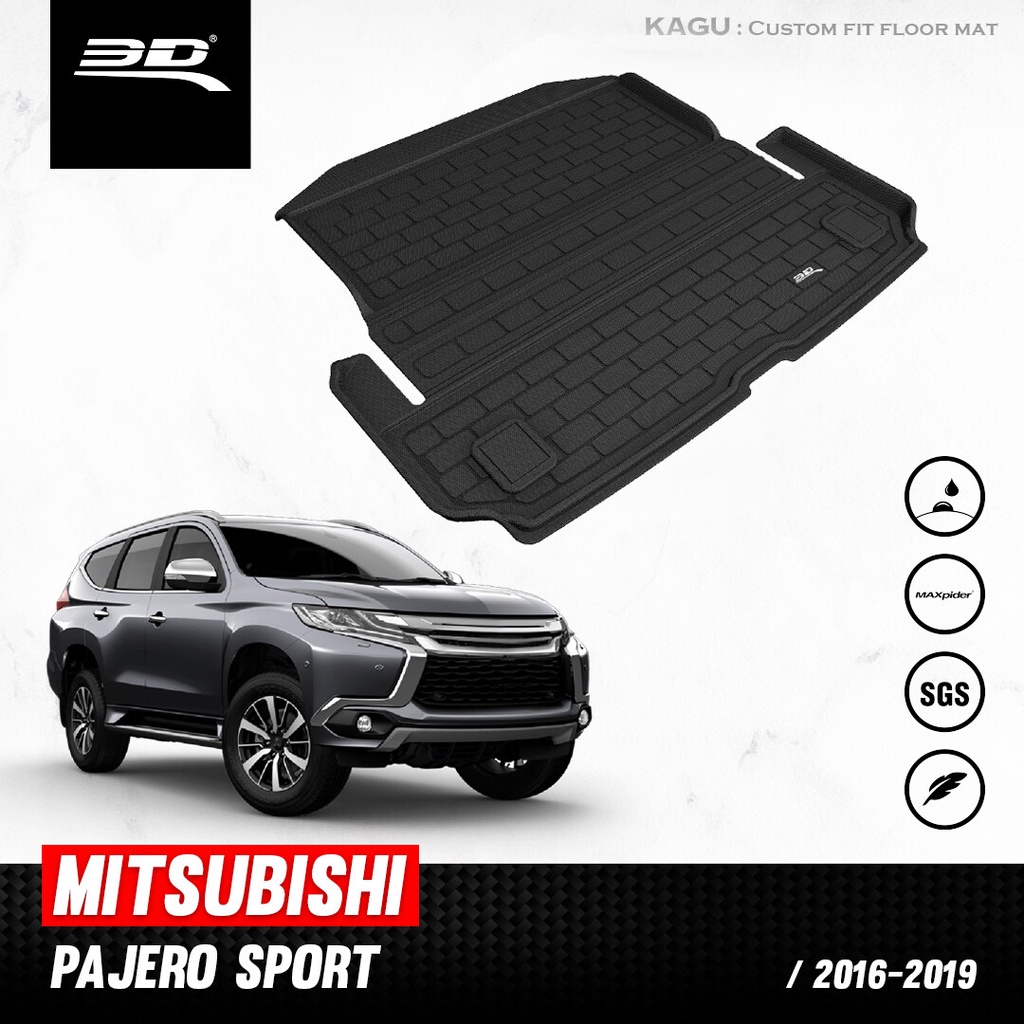 ถาดท้ายรถยนต์ MITSUBISHI PAJERO SPORT ปี 2016 2022 car floor mats