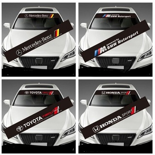 สติกเกอร์บังแดด สําหรับติดตกแต่งกระจกหน้ารถยนต์ Honda Toyota