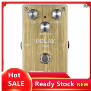 aroma adl - 1 delay pedal อุปกรณ์ทรูบายพาสอะลูมิเนียม