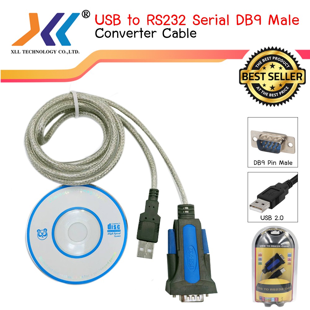 RS232 TO USB CONVERTER BLUEตัวแปลง USB TO RS 232 COM Serial PDA 9 DBI 9