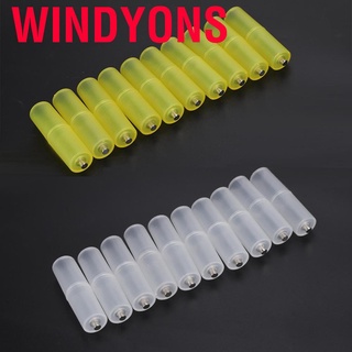 Windyons 10PCS AAA to AA Size Cell Battery Converter Adapter Batteries Holder Case Switcher