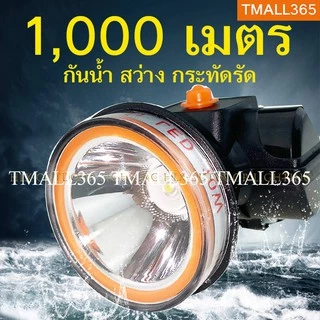 ไฟฉายคาดหัว LEDแรงสูง NB-353 สปอตไลท์ กันน้ำ ลุยฝน แสงขาวเหลือง ชาร์จไฟบ้าน แบตเตอรี่ทนทาน คาดศรีษะ