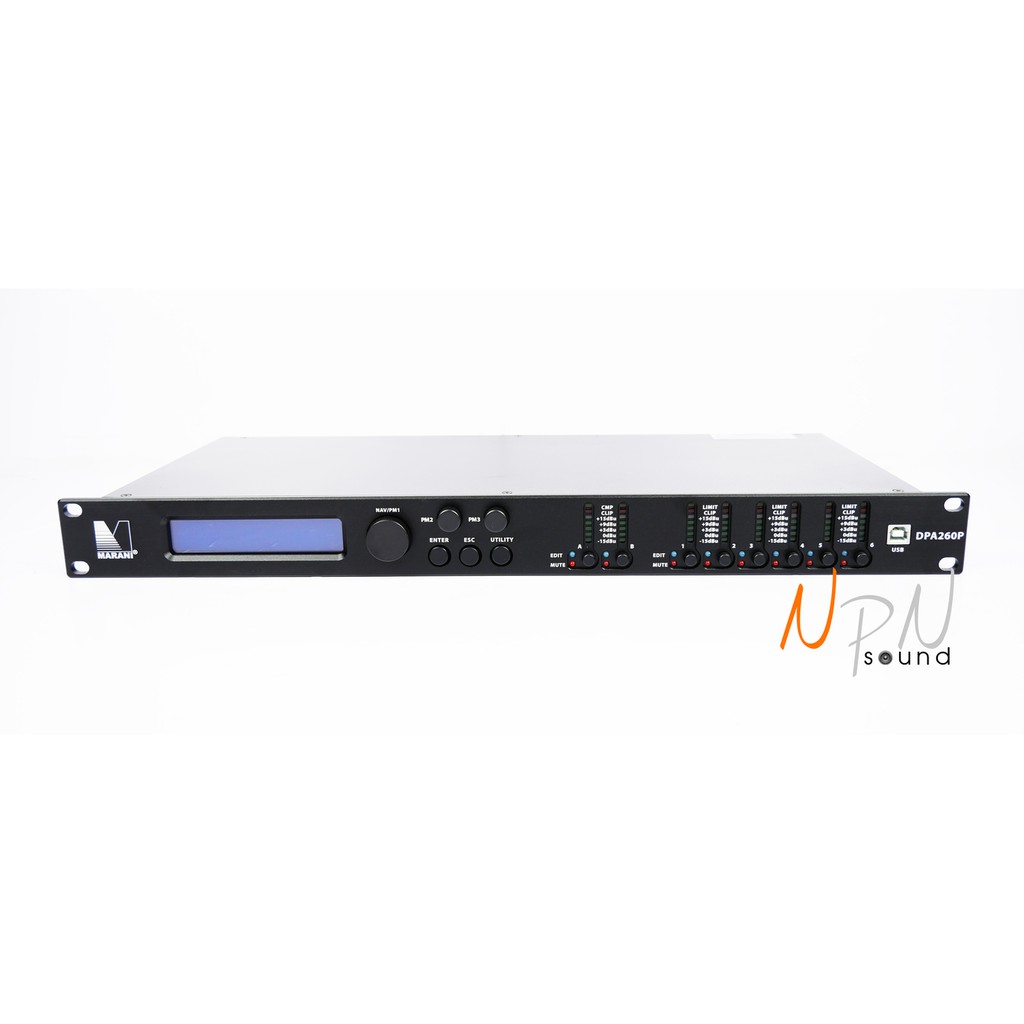 ครอสโอเวอร์ดิจิตอล MARANI DPA260P driverack ไดร์เวอร์แร็ค crossover ใช้งานง่าย