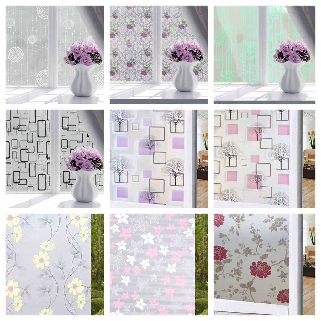 Wallpapers & Wall Stickers 68 บาท สติ๊กเกอร์ติดกระจกหน้ากว้าง90 ราคาต่อ1เมตร Home & Living