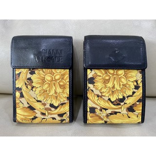 gianni versace cigarette case leopard ptint