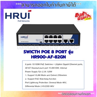 HRUI PoE Neteorks Commercial PoE Switch รุ่น HR900-AF-82GN