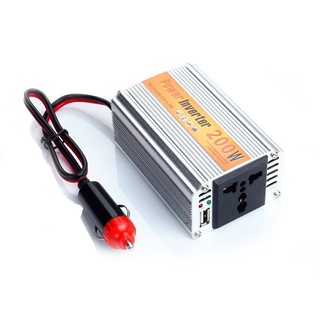 รถยนต์อินเวอร์เตอร์ 12v 220v Usb รถตัวแปลงไฟ 12V DC ถึง AC 220V อะแดปเตอร์อะแดปเตอร์