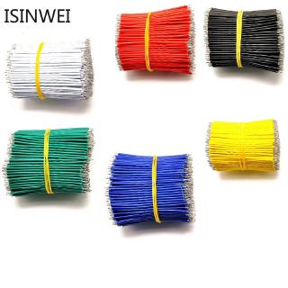 อุปกรณ์เสริม1007 5CM 24AWG Tin-Plated Breadboard PCB Solder Cable Fly Jumper Wire Tin Conductor Connector 100ชิ้น