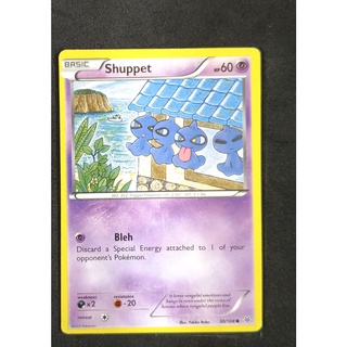 Shuppet Basic 30/108 คาเงะโบวซึ Pokemon Card (Normal) ภาษาอังกฤษ