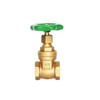 Sanwa ประตูน้ำ ทองเหลือง ขนาด 1/2 นิ้ว, 3/4นิ้ว ,1นิ้ว,1.5นิ้ว, 2นิ้ว ( Gate Valve )