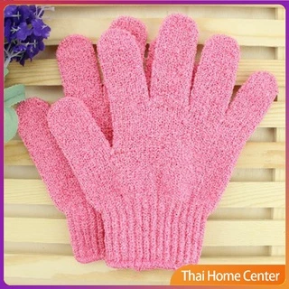ถุงมืออาบน้ำ ถุงมือขัดผิวอาบน้ำ ขจัดเซลล์ผิวเก่า พร้อมส่ง ผ้าขนหนูอาบน้ำ Glove-style bath towel