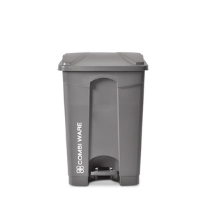 ถังขยะเท้าเหยียบทรงเหลี่ยม COMBI WARE KL-34-45L-GRY สีเทา 45 ลิตร ถังขยะ Square Foot Pedal Trash Can COMBI WARE KL-34-45